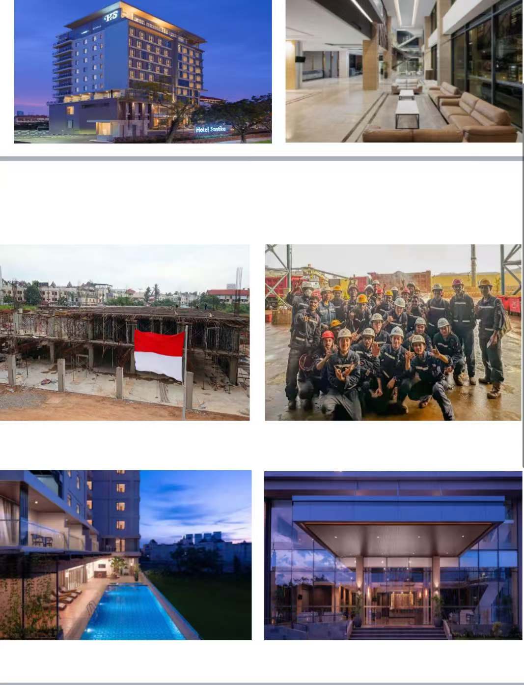 Construction and renovation project portfolio in Indonesia